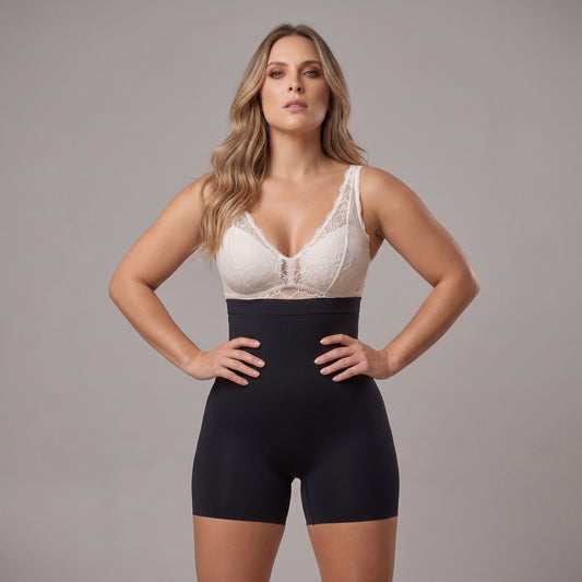 SHORT SCULPTING TIRO ALTO CONTROL DE ABDOMEN | SHAPEWEAR SIN COSTURA